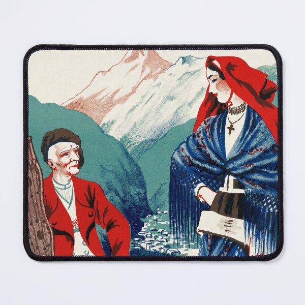 Item preview, EAUX BONNES FRANCE 1930 Railway to Pyrenees Mountains Vintage Travel Poster designed and sold by retroposters.