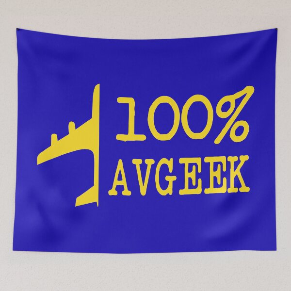 Item preview, Avgeek - Aviation Quote - Airplane Lover Saying Royal Blue Background Yellow text designed and sold by Ikaroots.