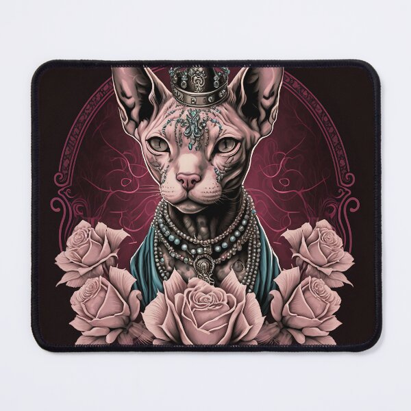 Item preview, Goth Sphynx And Roses designed and sold by Nocturne  Paws.