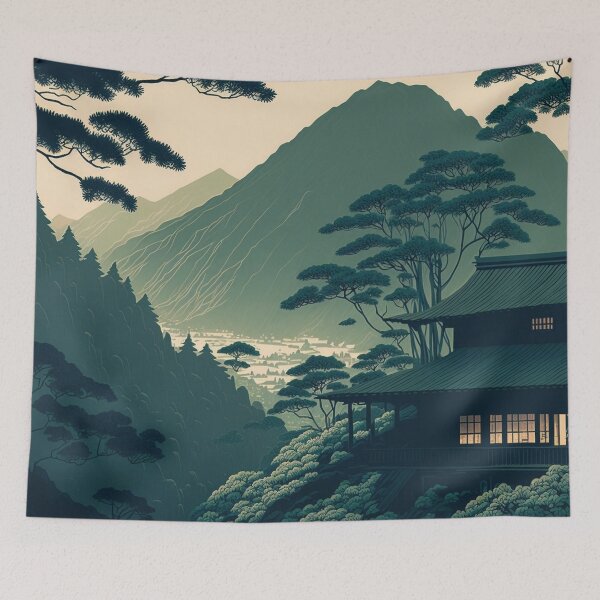 Item preview, Japanese Mountainside designed and sold by rukesdesigns.
