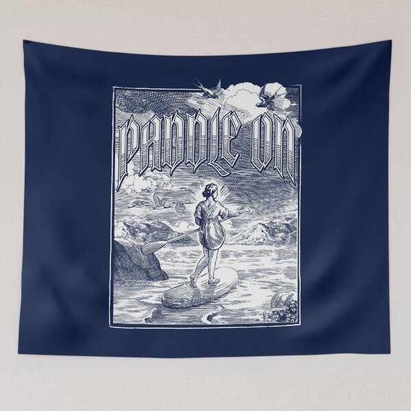 Item preview, Paddle Board Paddling Drawing designed and sold by MarkusShirts.