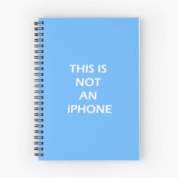 Item preview, THIS IS NOT AN iPHONE (blue) designed and sold by PurpleMagma205.