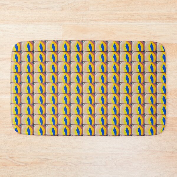 Item preview, Unique Colourful Shapes With Black Stripes Four Coloured Corners designed and sold by PodmenikArt.