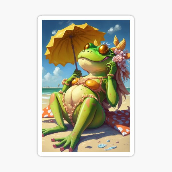 Frog Butt: The Funniest and Cutest Merch Around Sticker