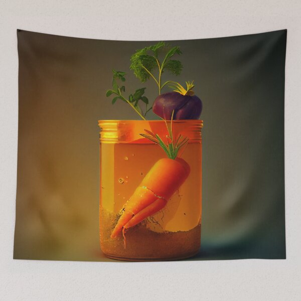 Item preview, Mulch Carrot and Jelly Digital Painting designed and sold by CodeAndColors.