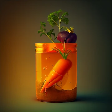 Vorschaubild zum Design Mulch Carrot and Jelly Digital Painting von CodeAndColors