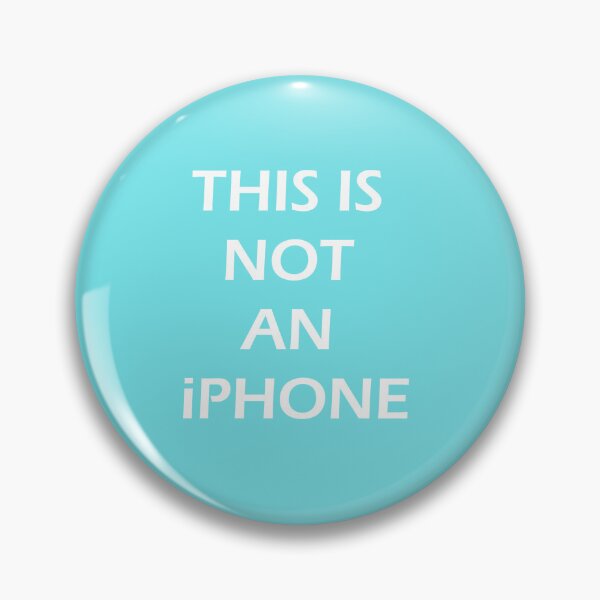 Item preview, THIS IS NOT AN iPHONE (light blue) designed and sold by PurpleMagma205.