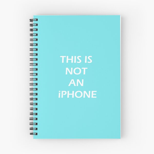 Item preview, THIS IS NOT AN iPHONE (light blue) designed and sold by PurpleMagma205.