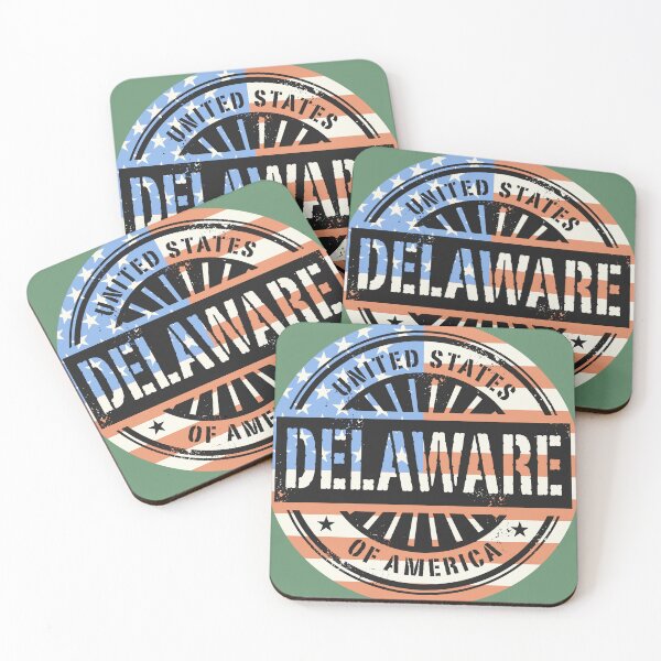 Item preview, Delaware, USA flag designed and sold by studio838.