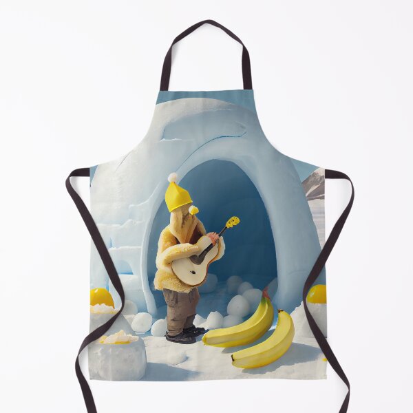 Item preview, Igloo Yodeling with a Banana Digital Painting designed and sold by CodeAndColors.