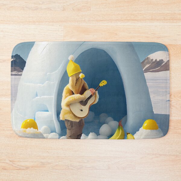Item preview, Igloo Yodeling with a Banana Digital Painting designed and sold by CodeAndColors.