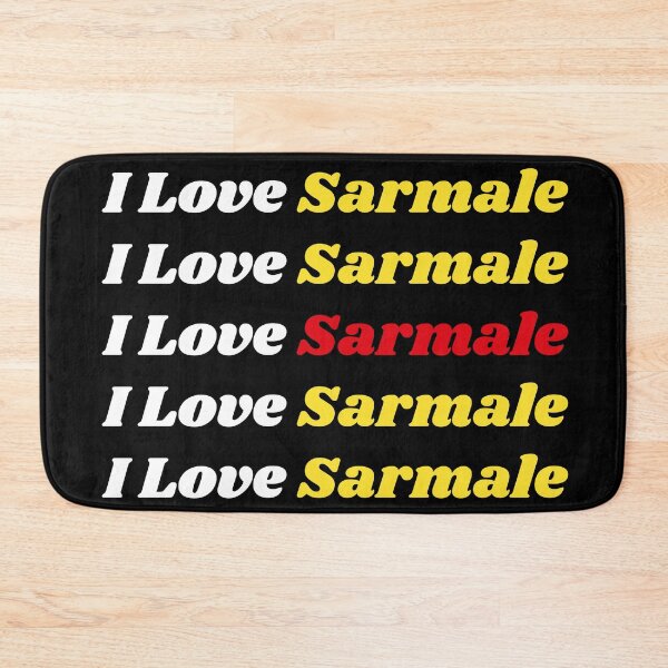Item preview, 'I love Sarmale' Romanian Traditional Food - Delicious Text Based Design designed and sold by Ridiculam Toga.