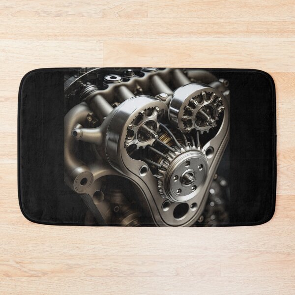 Item preview, A close up of a car engine designed and sold by AI-RDROP.