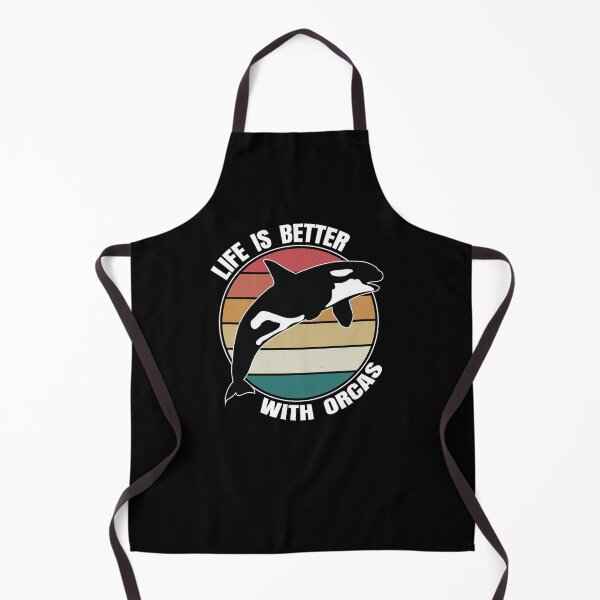 Artikelvorschau, DAS LEBEN IST BESSER MIT ORCAS - lustiges Orca-Zitat entworfen und verkauft von KatisDesign.