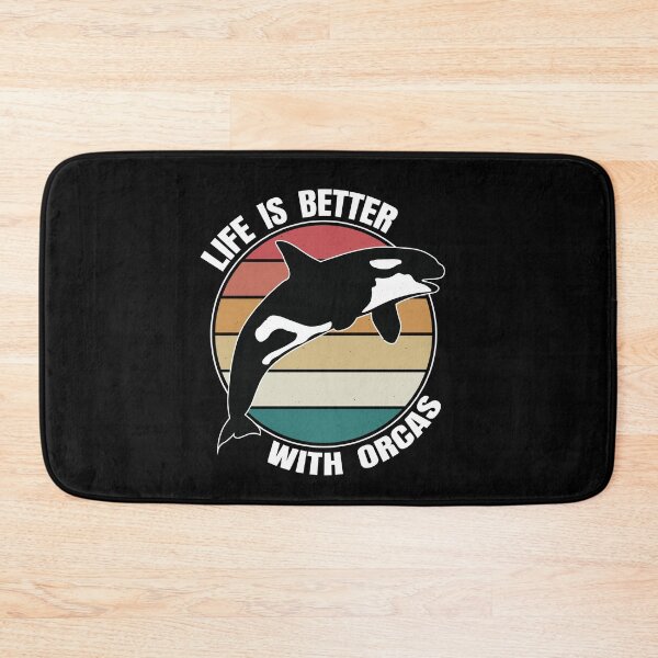 Item preview, LIFE IS BETTER WITH ORCAS - funny orca quote designed and sold by KatisDesign.