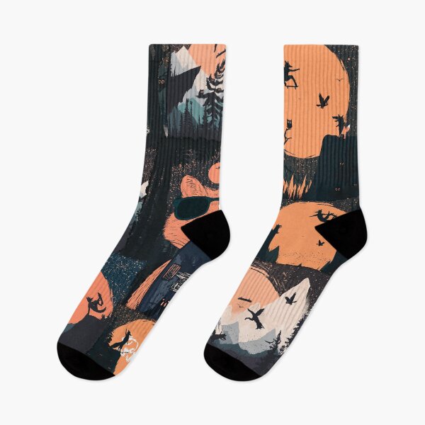 Item preview, Orange Moon and Skater Fox Punk  designed and sold by tabemisa.