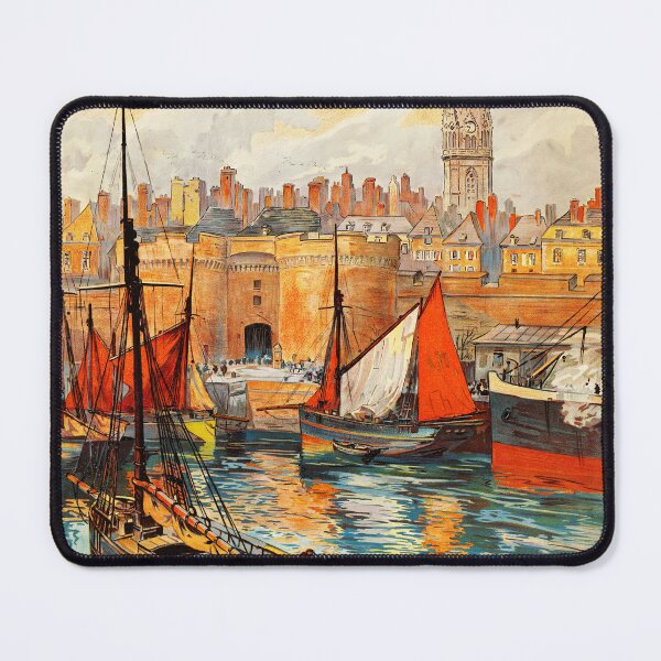 Item preview, FRANCE Le Port de Saint Malo 1930s Vintage travel Poster designed and sold by retroposters.