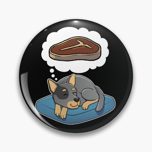 Item preview, Australian Cattle Dog dreaming about Steak designed and sold by DoggieDelights.