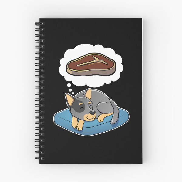 Item preview, Australian Cattle Dog dreaming about Steak designed and sold by DoggieDelights.