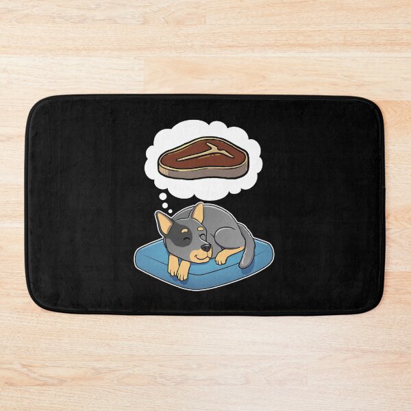 Item preview, Australian Cattle Dog dreaming about Steak designed and sold by DoggieDelights.