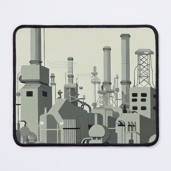 Item preview, Pale Aesthetic Industrial Pattern Digital Painting designed and sold by CodeAndColors.