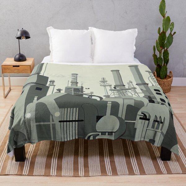 Item preview, Pale Aesthetic Industrial Pattern Digital Painting designed and sold by CodeAndColors.