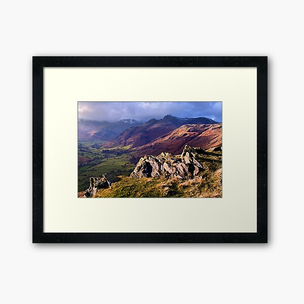 Great Langdale from Blea Rigg - The Lake District Framed Art Print
