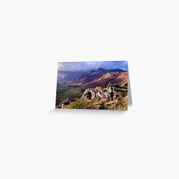 Great Langdale from Blea Rigg - The Lake District Greeting Card