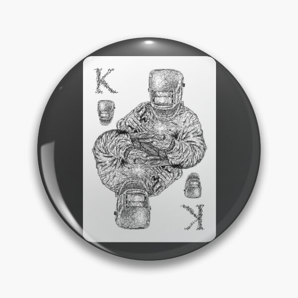 Artikelvorschau, King Welder playing card black scribble art entworfen und verkauft von KondeHipe.
