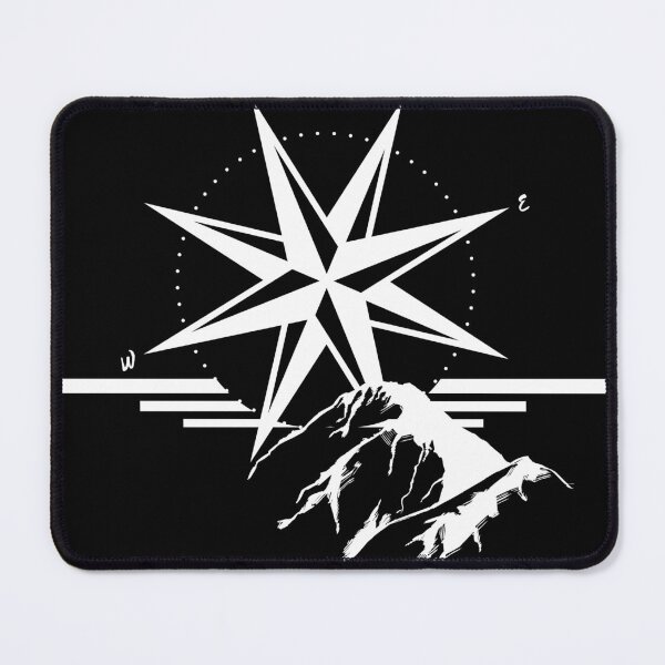 Item preview, Hiking nature compass mountains south adventurer designed and sold by shurikaner.