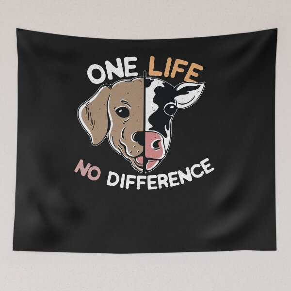 Item preview, No difference - animal love, animal welfare & vegan designed and sold by ChrisFeil.