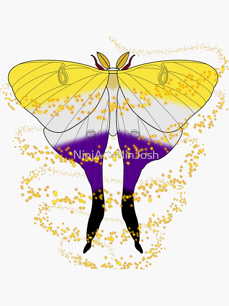 Pride Moth Stickers Vinyl Stickers 3 Inch Stickers Insect Art Pride Flags  Pride Art 