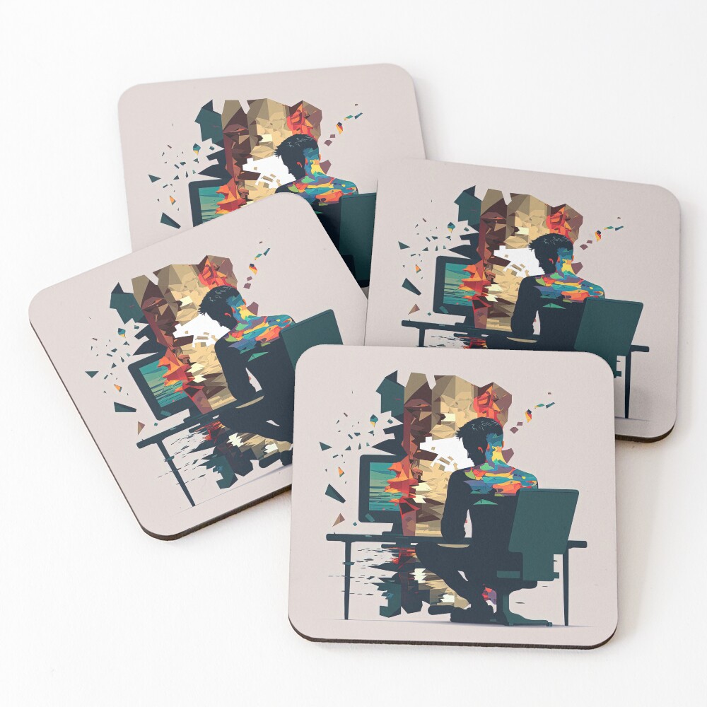 Item preview, Coasters (Set of 4) designed and sold by Chillapy.
