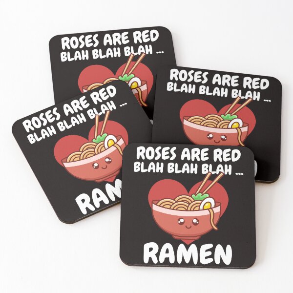 Item preview, Roses Are Red Blah Ramen Funny Valentine Day Japanese Food Lover designed and sold by Buyeseoshop.