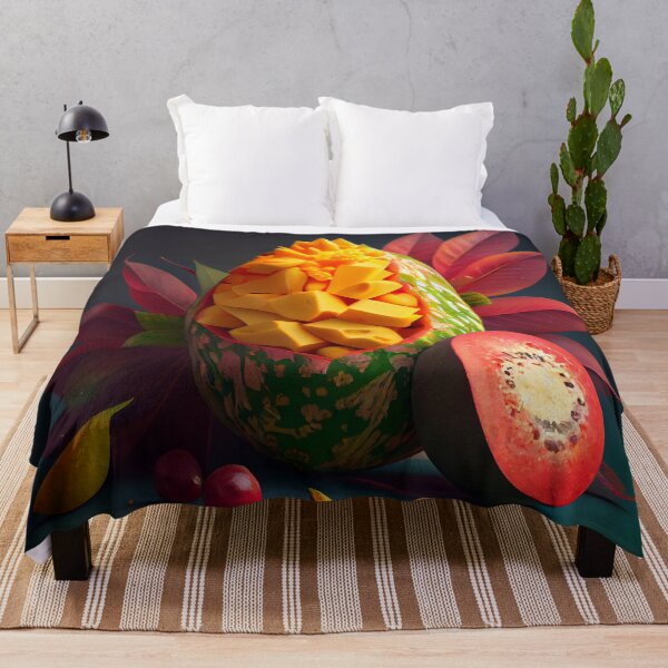 Aperçu de l'œuvre Mango and Clover A Colorful Hue Digital Painting créée et vendue par CodeAndColors.