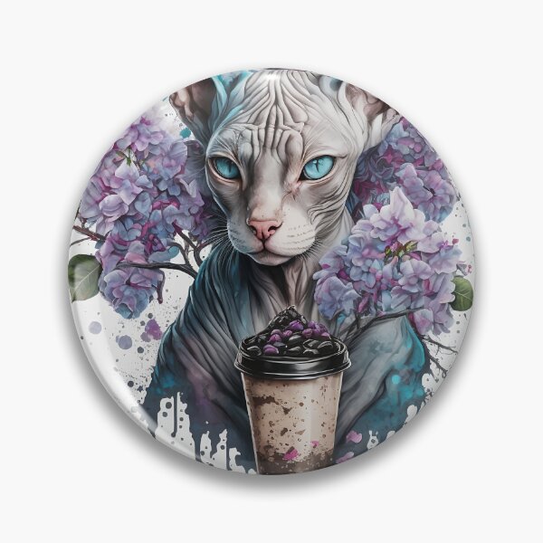 Item preview, Esfinge abstracta con café designed and sold by Nocturne  Paws.