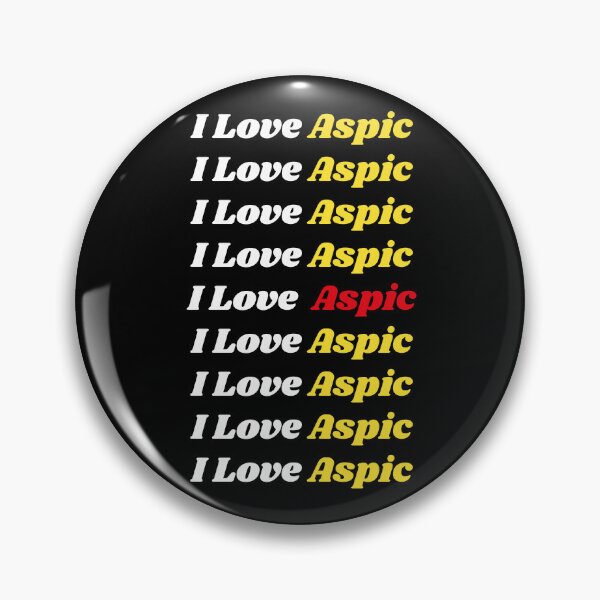 Item preview, 'I Love Aspic' Romanian Traditional Food - Delicious Text Based Design designed and sold by Ridiculam Toga.