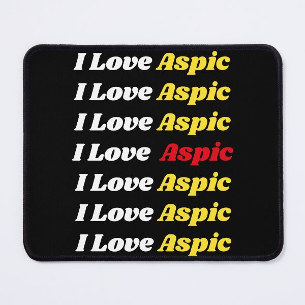 Item preview, 'I Love Aspic' Romanian Traditional Food - Delicious Text Based Design designed and sold by Ridiculam Toga.