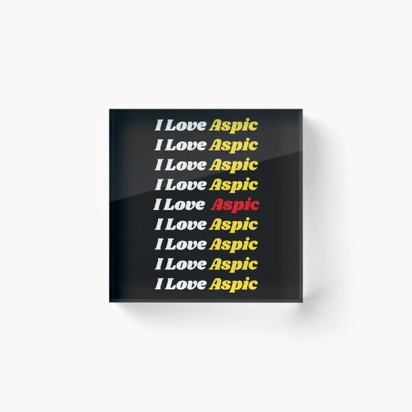 Item preview, 'I Love Aspic' Romanian Traditional Food - Delicious Text Based Design designed and sold by Ridiculam Toga.