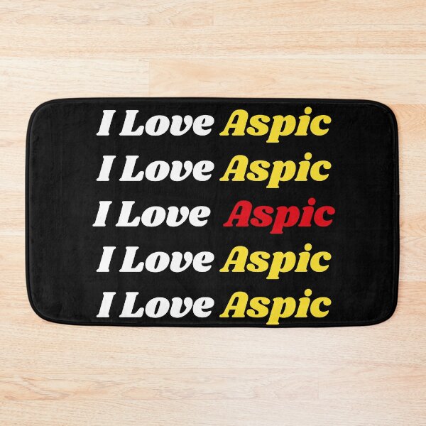 Item preview, 'I Love Aspic' Romanian Traditional Food - Delicious Text Based Design designed and sold by Ridiculam Toga.