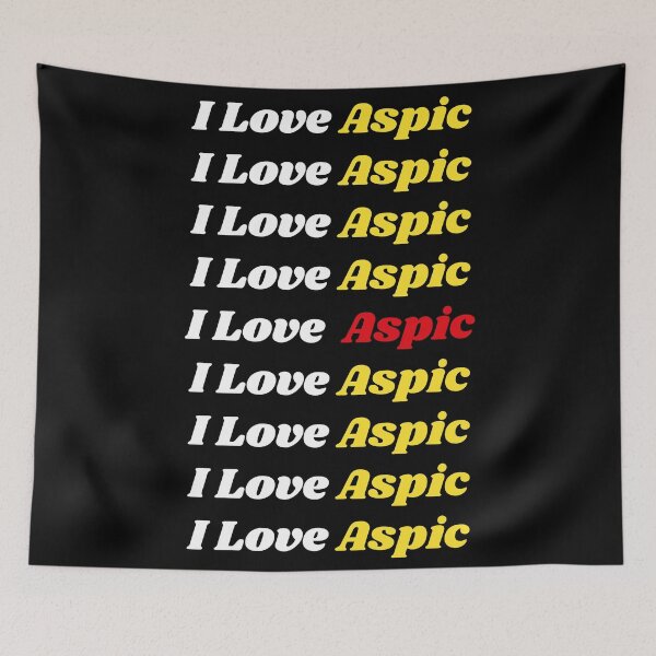 Item preview, 'I Love Aspic' Romanian Traditional Food - Delicious Text Based Design designed and sold by Ridiculam Toga.