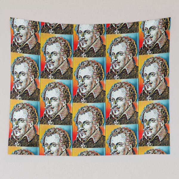 Item preview, Friedrich De La Motte Fouqué Artwork | Friedrich De La Motte Fouqué Portrait | Friedrich De La Motte Fouqué Wall Art  designed and sold by Suyogsonar25.