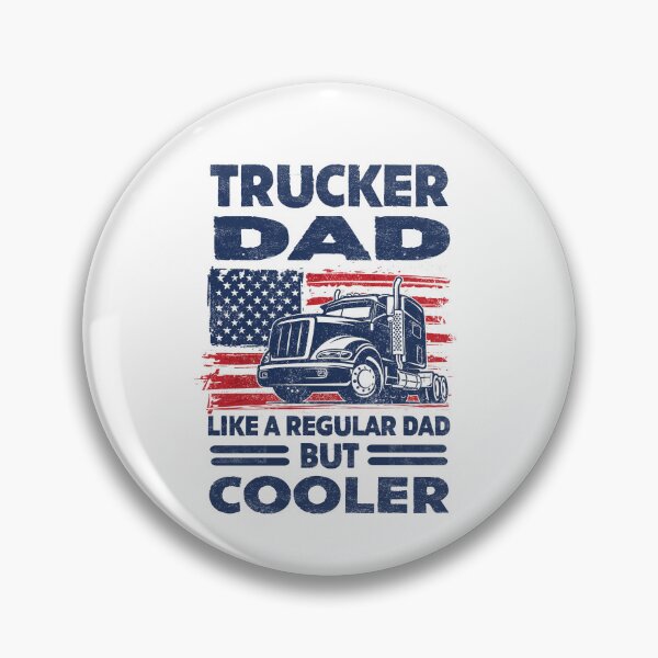 Item preview, Trucker dad like a regular dad but cooler american flag truck driver  designed and sold by Majesticoo.