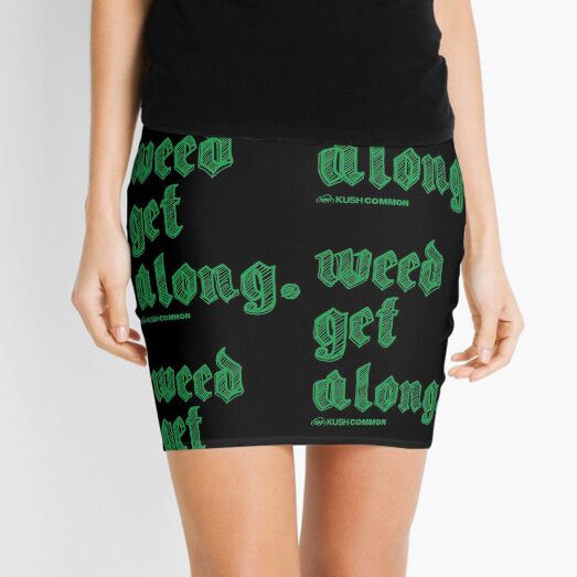 Weed Get Along Mini Skirt