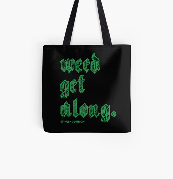 Weed Get Along All Over Print Tote Bag
