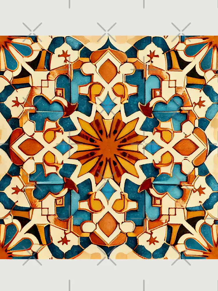 Thumbnail 6 von 6, Premium Oversized Pullover, Ancient Impressionist Detailed Moroccan Pattern Digital Painting designt und verkauft von CodeAndColors.