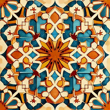 Vorschaubild zum Design Ancient Impressionist Detailed Moroccan Pattern Digital Painting von CodeAndColors