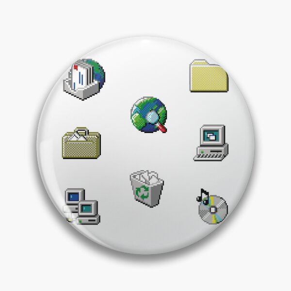 Item preview, Windows 95 Icons Nostalgia Recycle Bin My Computer Vintage designed and sold by Nerd Shizzle.