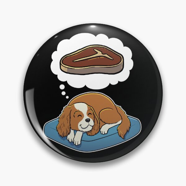 Item preview, Cavalier King Charles Spaniel dreaming about Steak designed and sold by DoggieDelights.