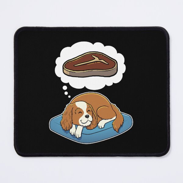 Item preview, Cavalier King Charles Spaniel dreaming about Steak designed and sold by DoggieDelights.